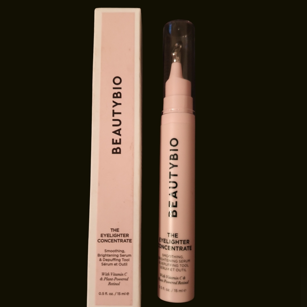 NEW BeautyBio Eyelighter Concentrate Serum & Depuffing Tool